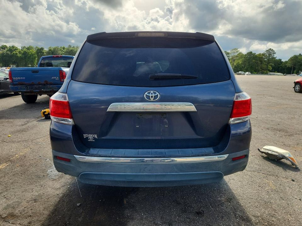 2012 Toyota Highlander VIN 5TDZK3EH0CS060945 COPART salvage auction — FRONT END, MS - CERT OF TITLE-SALVAGED, sold $1,600 on 2026-07-06 (photo 6)