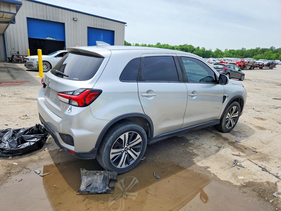 2021 Mitsubishi Outlander VIN JA4ARUAU8MU023604 COPART salvage auction — FRONT END, Pa - Certificate Of Salvage, sold $1,250 on 2026-07-16 (photo 3)