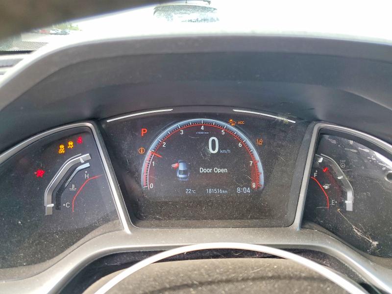 2019 Honda Civic VIN 2HGFC2F80KH025569 COPART salvage auction — FRONT END, On - Permit Salvage, sold $4,150 on 2026-07-02 (photo 9)