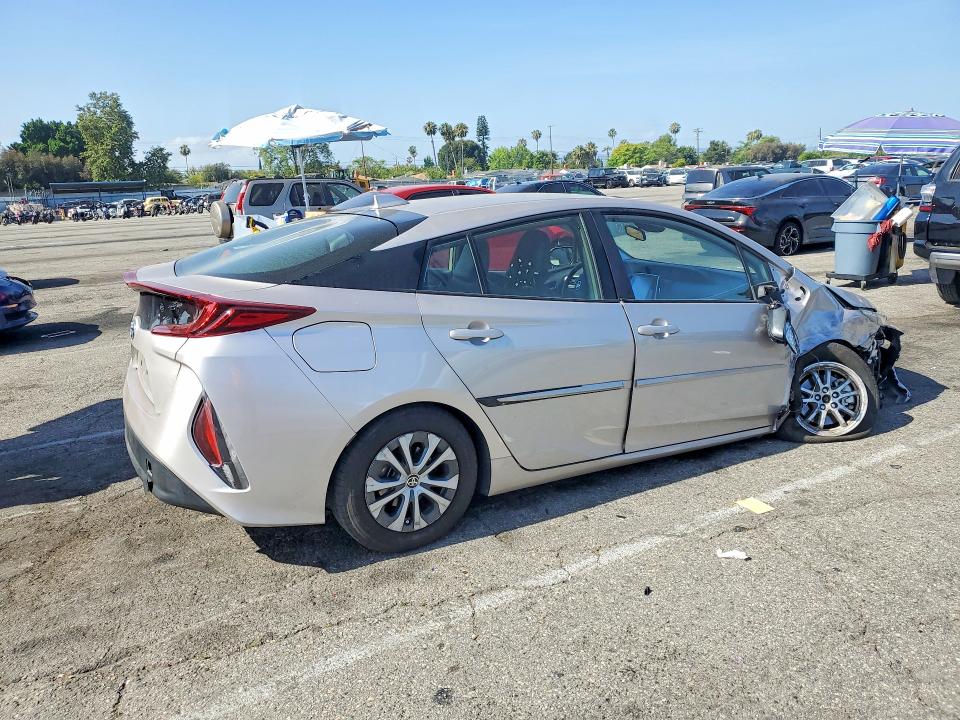 2021 Toyota Prius VIN JTDKAMFPXM3190072 COPART salvage auction — FRONT END, Ca - Salvage Certificate, sold $3,700 on 2026-07-14 (photo 3)