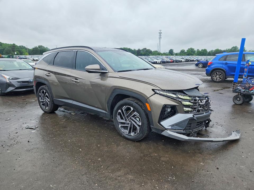 2025 Hyundai Tucson VIN KM8JEDD1XSU360755 COPART salvage auction — FRONT END, Va - Cert Of Title - Salvage, sold $200 on 2026-07-29 (photo 4)