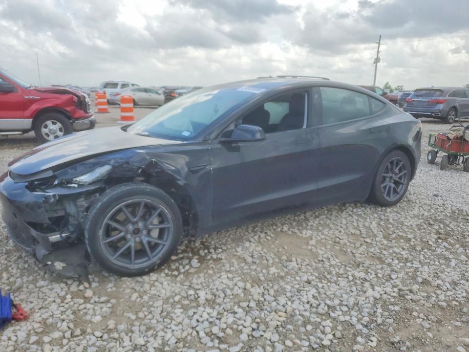 2023 Tesla Model 3 VIN 5YJ3E1EB5PF629120 COPART salvage auction — FRONT END, Tx - Salvage Vehicle Title, sold $7,300 on 2026-07-09 (photo 1)