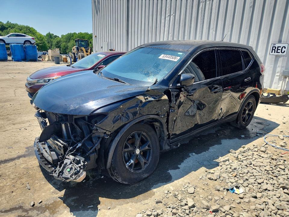 2016 Nissan Rogue VIN KNMAT2MVXGP666538 COPART salvage auction — FRONT END, Nj - Cert Of Title-Salvage, sold $800 on 2026-07-27 (photo 1)