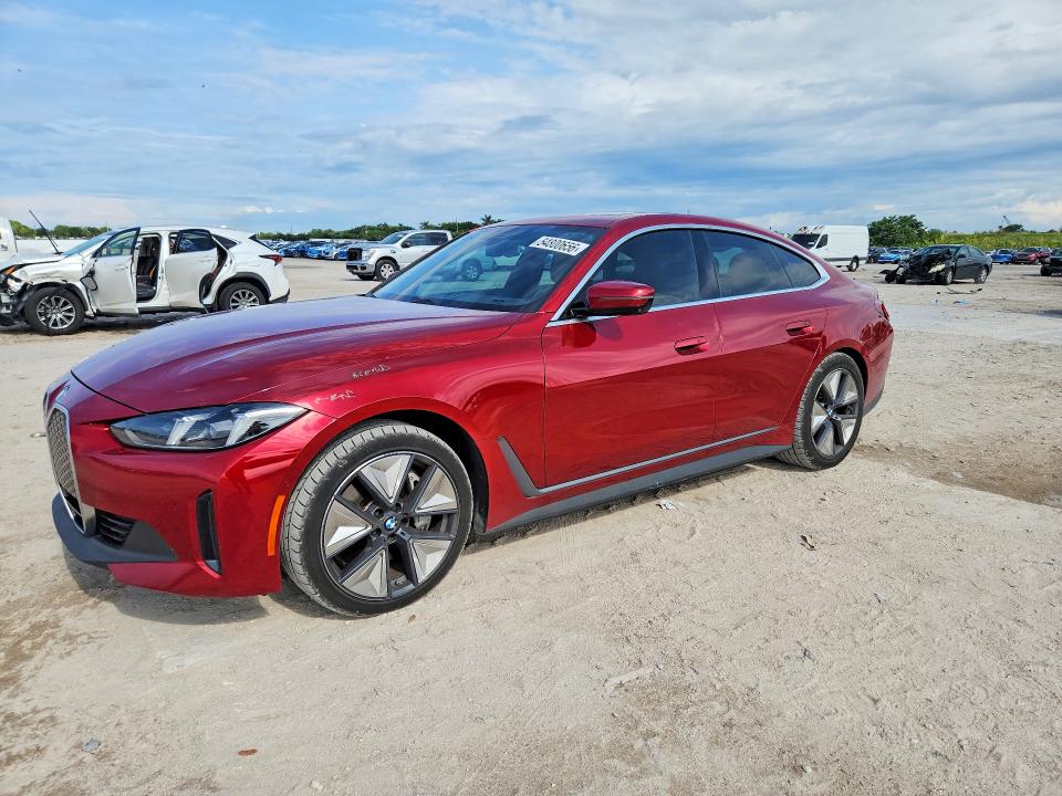 2025 BMW I4 VIN WBY23HD0XSFT99569 COPART salvage auction — REAR END, Fl - Cert Of Title Slvg Rebuildable, sold $18,300 on 2026-07-02 (photo 1)