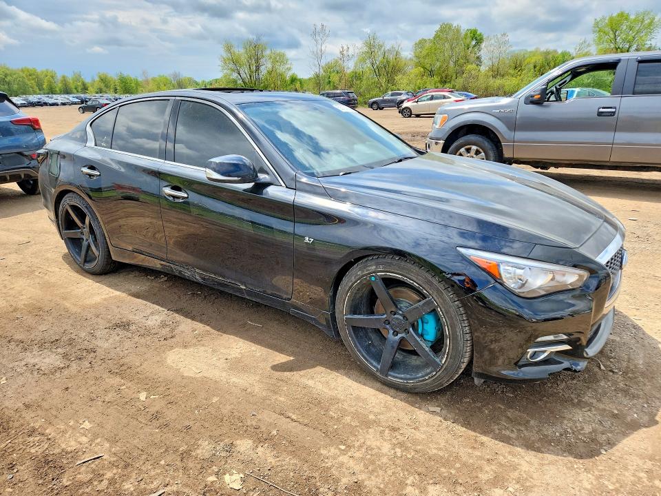 2015 Infiniti Q50 VIN JN1BV7AP3FM338592 COPART salvage auction — WATER/FLOOD, Oh - Cert Of Title-Salvage Flood, sold $1,750 on 2026-07-13 (photo 4)