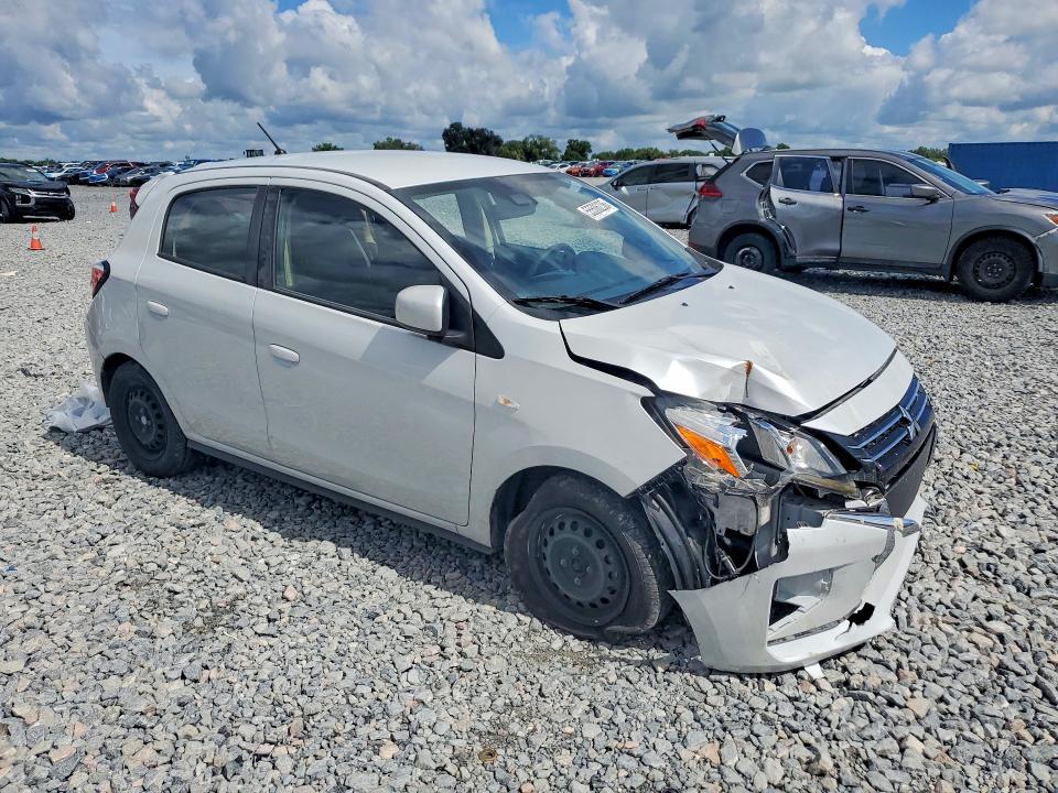 2023 Mitsubishi Mirage VIN ML32AUHJ9PH004752 COPART salvage auction — SIDE, Fl - Certificate Of Destruction, sold $1,850 on 2026-07-02 (photo 4)