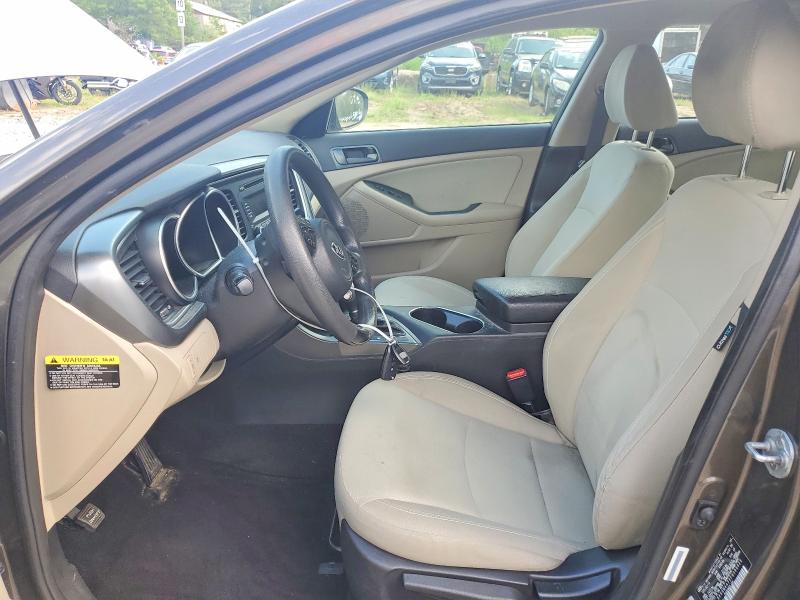 2015 Kia Optima VIN 5XXGM4A73FG399029 COPART salvage auction — FRONT END, MA - CERTIFICATE OF TITLE, sold $400 on 2026-07-23 (photo 7)