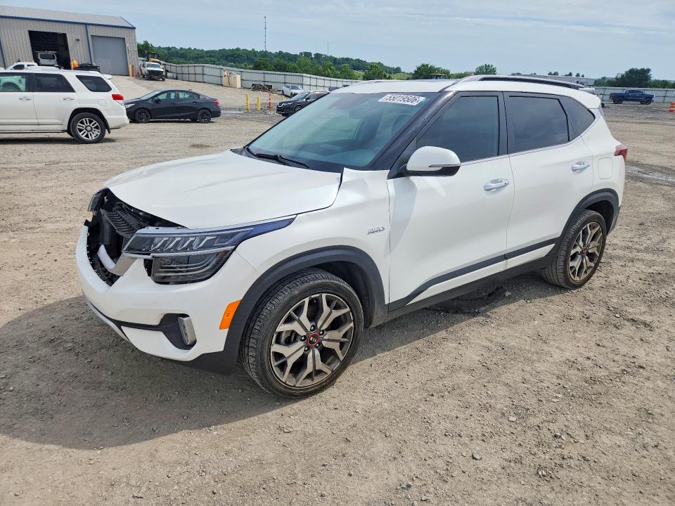 2021 Kia Seltos VIN KNDETCA23M7128731 COPART salvage auction — FRONT END, Ky - Cert Of Title-Salvage, sold $4,650 on 2026-07-09 (photo 1)