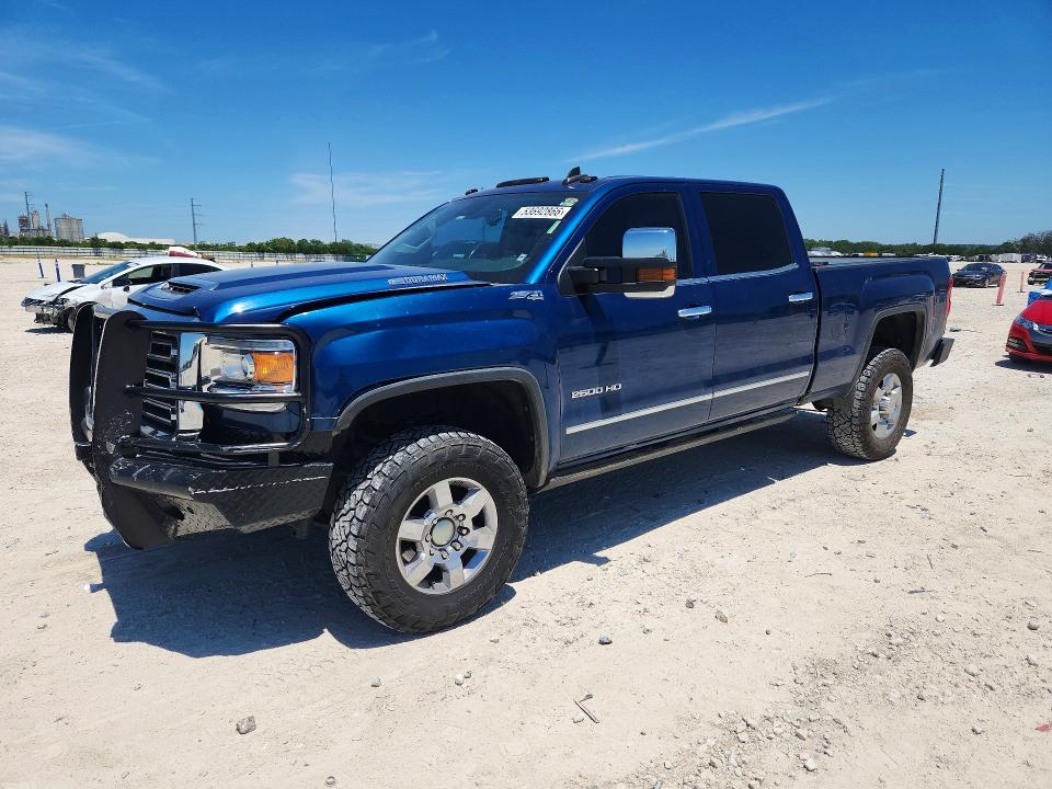 2018 Gmc VIN 1GT12TEY3JF137768 COPART salvage auction — FRONT END, Tx - Salvage Vehicle Title, sold $16,000 on 2026-07-02 (photo 1)