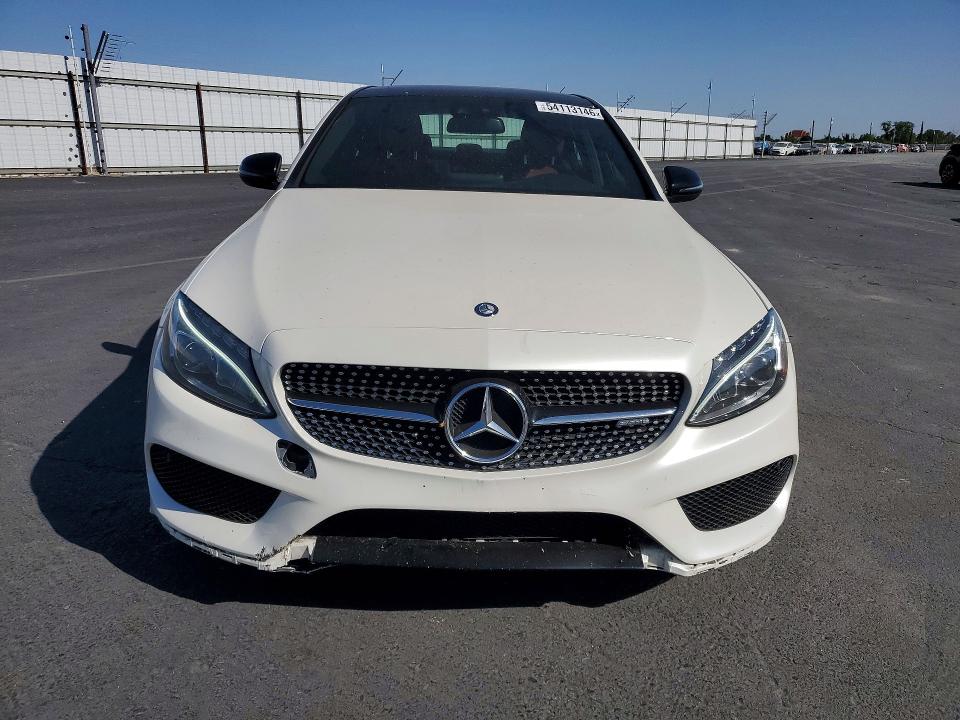 2017 Mercedes-benz C-klasse VIN 55SWF6EB2HU192653 COPART salvage auction — FRONT END, Ca - Salvage Certificate, sold $9,000 on 2026-07-09 (photo 5)