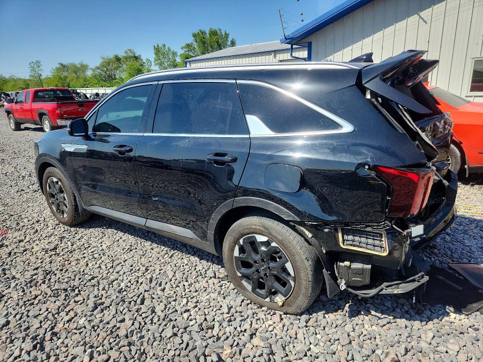 2025 Kia Sorento VIN 5XYRL4JC5SG370078 COPART salvage auction — REAR END, Il - Salvage Certificate, sold $60 on 2026-07-27 (photo 2)