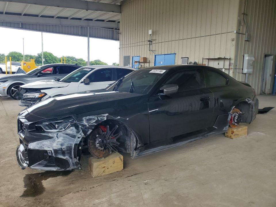 2025 BMW M2 VIN 3MF23DM01S8F84268 COPART salvage auction — FRONT END, Fl - Cert Of Title Slvg Rebuildable, sold $27,500 on 2026-09-02 (photo 1)