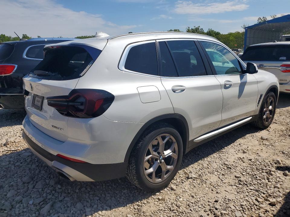 2022 BMW VIN 5UX53DP04N9J42010 COPART salvage auction — HAIL, MO - SALVAGE CERTIFICATE OF TITLE, sold $18,600 on 2026-07-13 (photo 3)
