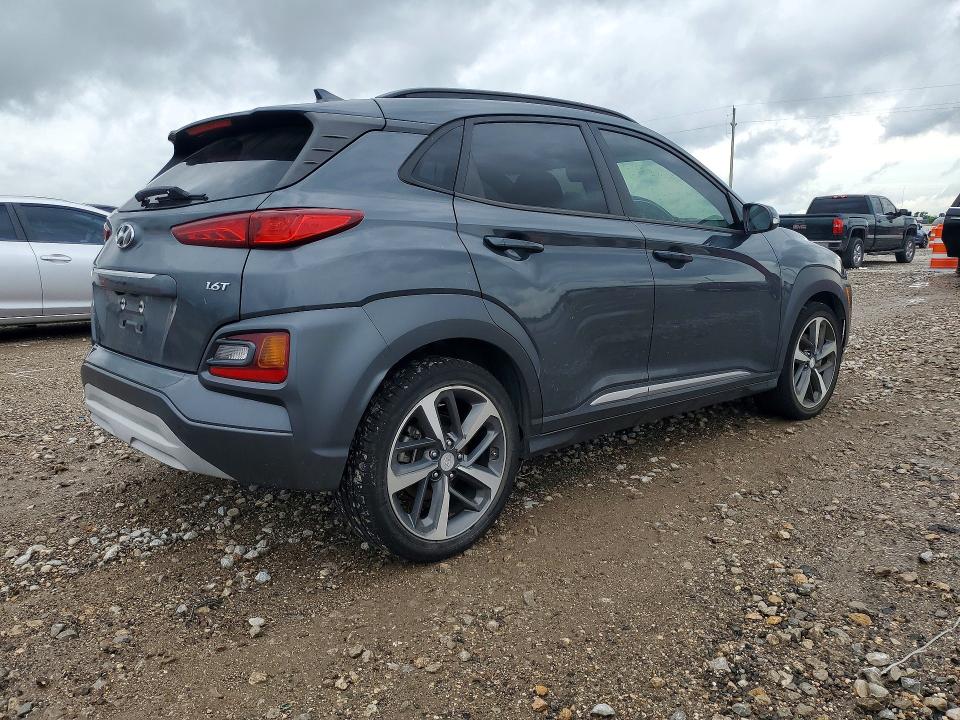 2020 Hyundai Kona VIN KM8K33A52LU457638 COPART salvage auction — HAIL, Tx - Certificate Of Title, sold $6,900 on 2026-07-02 (photo 3)