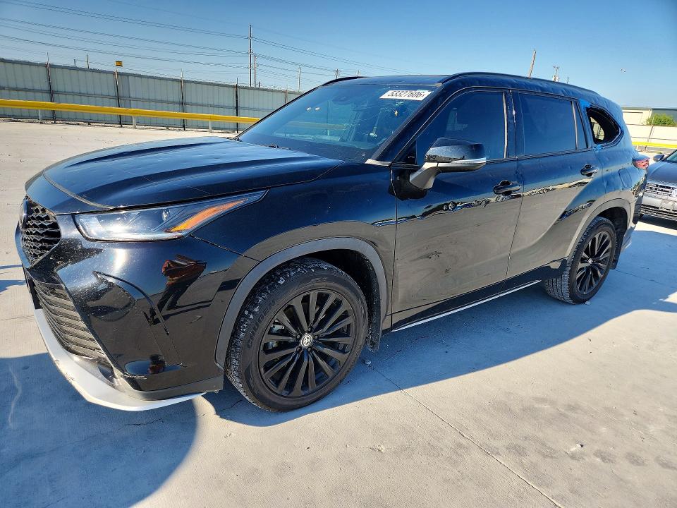 2023 Toyota Highlander VIN 5TDKDRAH0PS014705 COPART salvage auction — HAIL, Tx - Certificate Of Title, sold $300 on 2026-07-31 (photo 1)