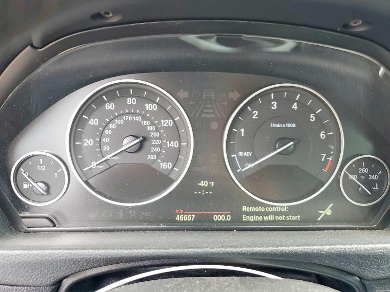2013 BMW VIN WBA3B3C55DF540704 COPART salvage auction — FRONT END, Tx - Salvage Vehicle Title, sold $850 on 2026-07-23 (photo 9)