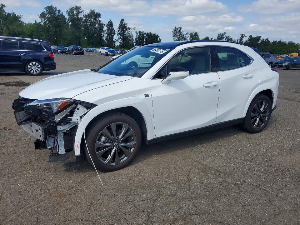 2024 Lexus Ux VIN JTHB9JBHXR2076915 COPART salvage auction — FRONT END, Or - Salvage Title Certificate, sold $17,300 on 2026-07-06 (photo 1)