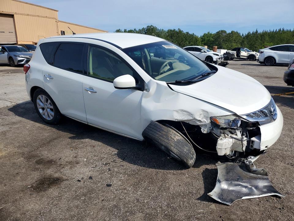 2012 Nissan Murano VIN JN8AZ1MU9CW122018 COPART salvage auction — FRONT END, SC - CERT OF TITLE-SALVAGE, sold $300 on 2026-07-17 (photo 4)