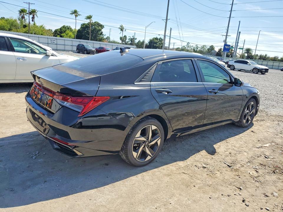 2022 Hyundai Elantra VIN KMHLN4AG5NU246491 COPART salvage auction — REAR END, Fl - Cert Of Title Slvg Rebuildable, sold $6,200 on 2026-07-10 (photo 3)