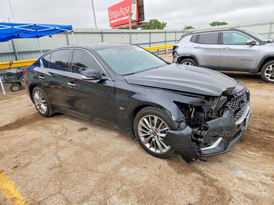 2018 Infiniti Q50 VIN JN1EV7ARXJM445503 COPART salvage auction — FRONT END, Id - Salvage Certificate Of Title, sold $4,150 on 2026-07-22 (photo 4)