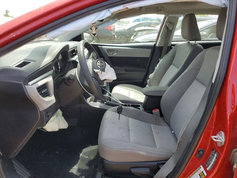 2015 Toyota Corolla VIN 2T1BURHE8FC422503 COPART salvage auction — FRONT END, Il - Salvage Certificate, sold $900 on 2026-07-09 (photo 7)