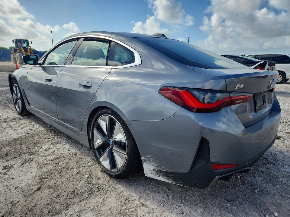 2026 BMW I4 VIN WBY63HD0XTFW33020 COPART salvage auction — FRONT END, Fl - Cert Of Title Slvg Rebuildable, sold $15 on 2026-07-29 (photo 2)