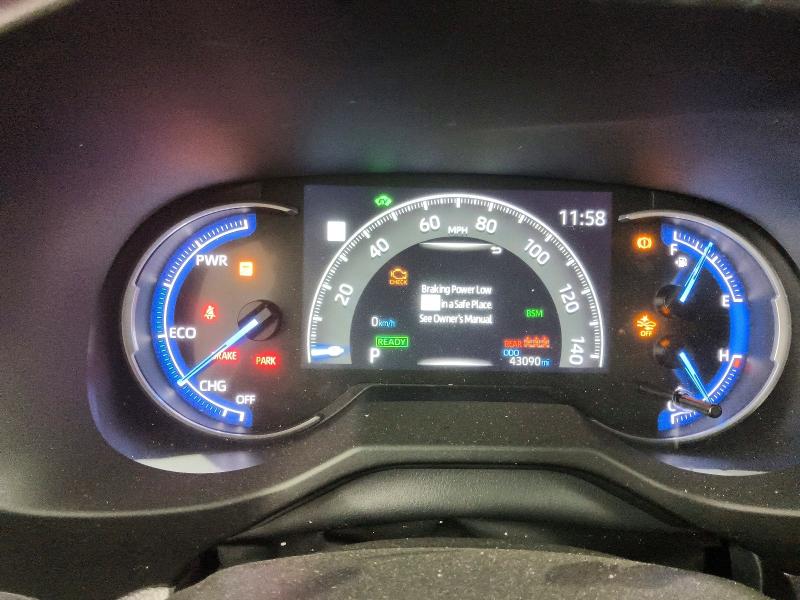 2024 Toyota Rav4 hybrid VIN 2T3RWRFV4RW242988 COPART salvage auction — FRONT END, IN - CERTIFICATE OF TITLE, sold $13,000 on 2026-08-20 (photo 9)