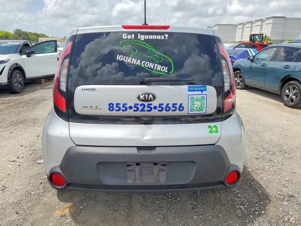 2016 Kia Soul VIN KNDJN2A26G7863159 COPART salvage auction — SIDE, Fl - Certificate Of Destruction, sold $750 on 2026-07-31 (photo 6)