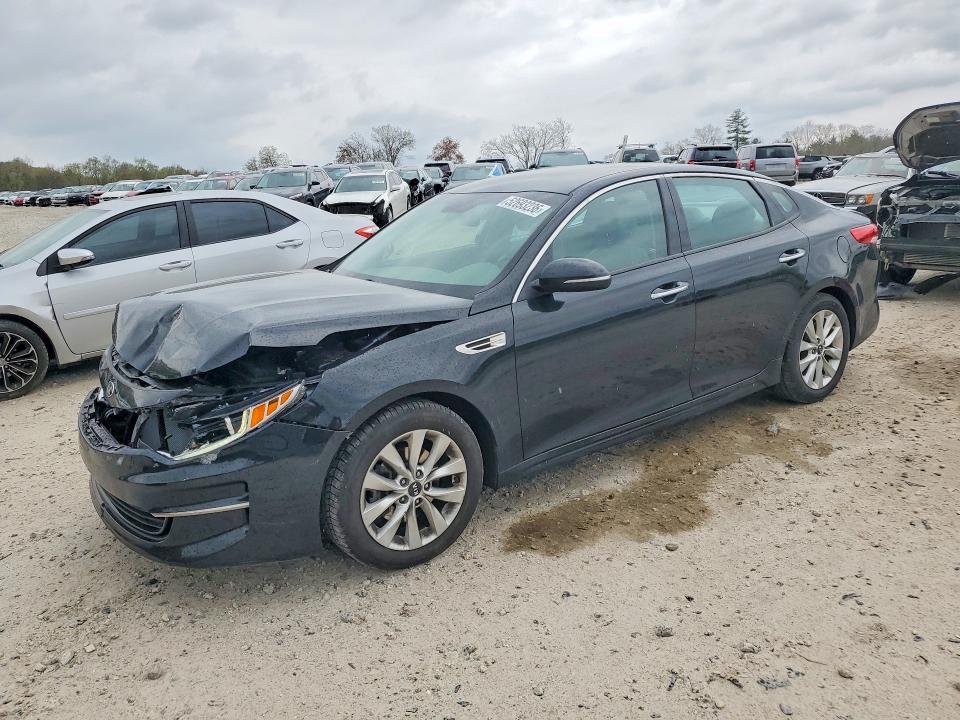 2017 Kia Optima VIN 5XXGU4L37HG153159 COPART salvage auction — FRONT END, Ma - Cert Of Title-Salvage, sold $975 on 2026-07-08 (photo 1)