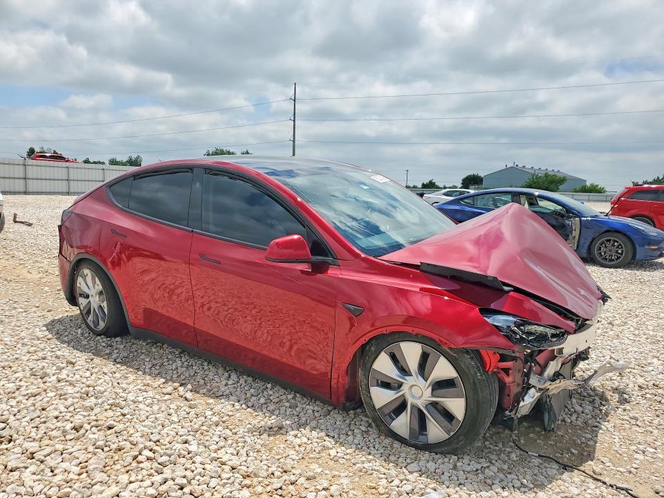 2024 Tesla Model y VIN 7SAYGDED2RF091467 COPART salvage auction — FRONT END, TX - SALVAGE VEHICLE TITLE, sold $6,900 on 2026-07-09 (photo 4)