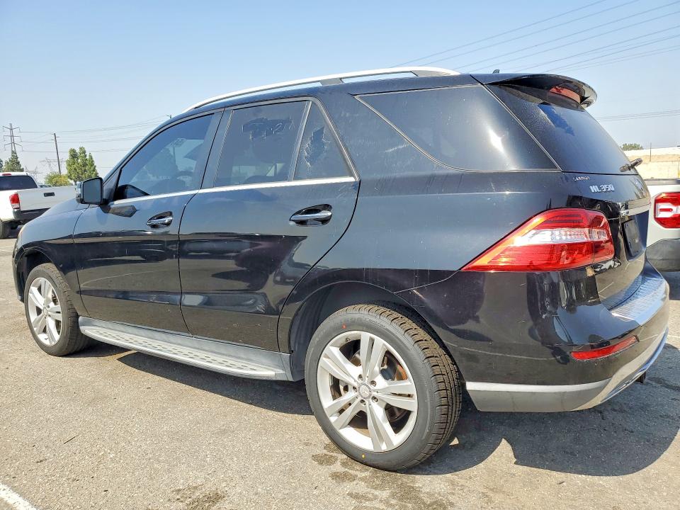 2015 Mercedes-benz M-klasse VIN 4JGDA5JBXFA612524 COPART salvage auction — NORMAL WEAR, Ca - Dis/Dlr/Exp App For Dup Clean, sold $3,850 on 2026-07-02 (photo 2)