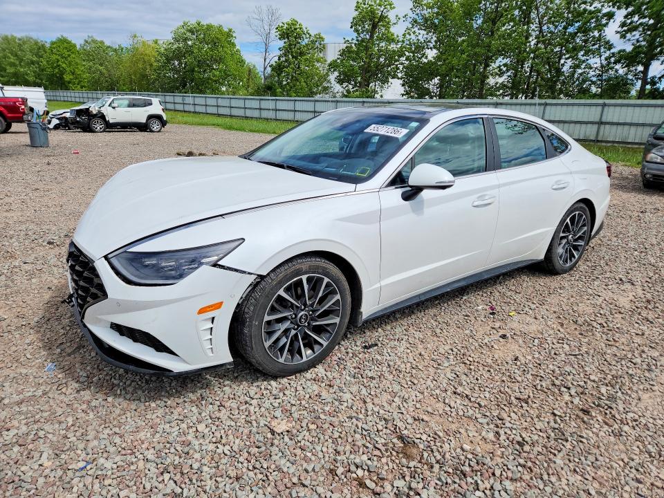 2023 Hyundai Sonata VIN KMHL34J21PA251041 COPART salvage auction — FRONT END, NY - MV-907A SALVAGE CERTIFICATE, sold $7,500 on 2026-07-15 (photo 1)