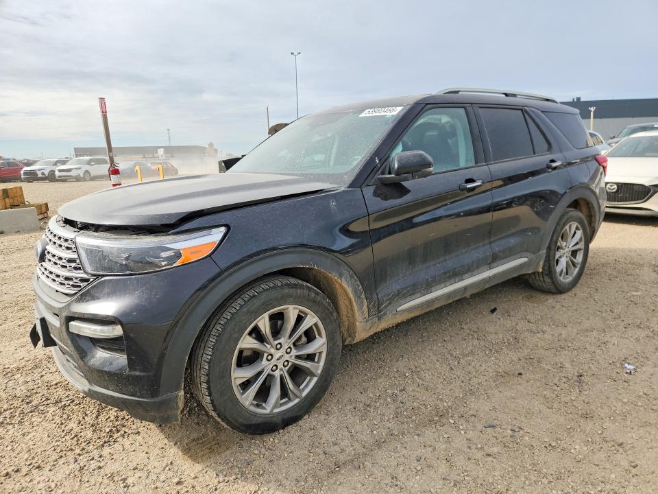 2021 Ford Explorer VIN 1FMSK8FH1MGB62033 COPART salvage auction — SIDE, Ab - Bos - Salvage, sold $5,800 on 2026-07-09 (photo 1)