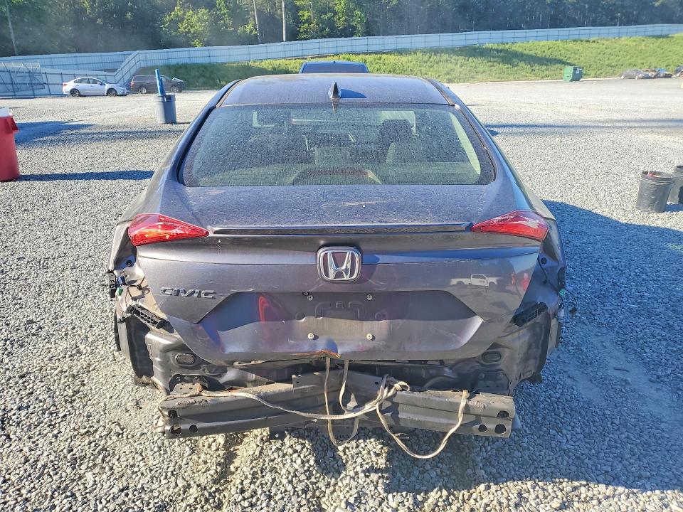2018 Honda Civic VIN JHMFC1F30JX012813 COPART salvage auction — REAR END, Nc - Salvage Certificate Of Title, sold $6,300 on 2026-07-16 (photo 6)