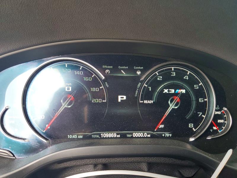 2020 BMW VIN 5YMTS0C02L9B37812 COPART salvage auction — Burn Engine, IL - SALVAGE CERTIFICATE, sold $12,200 on 2026-07-28 (photo 9)