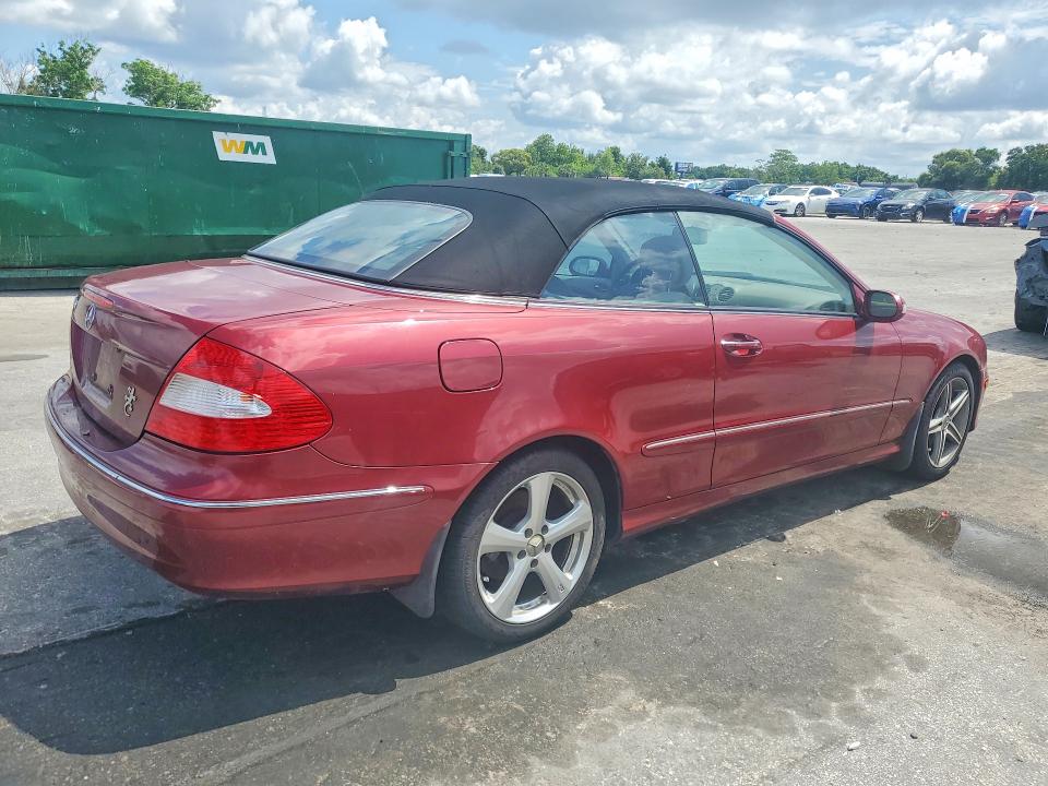 2009 Mercedes-benz Clk-class VIN WDBTK56F39T108803 COPART salvage auction — REAR END, FL - CERT OF TITLE SLVG REBUILDABLE, sold $375 on 2026-07-14 (photo 3)