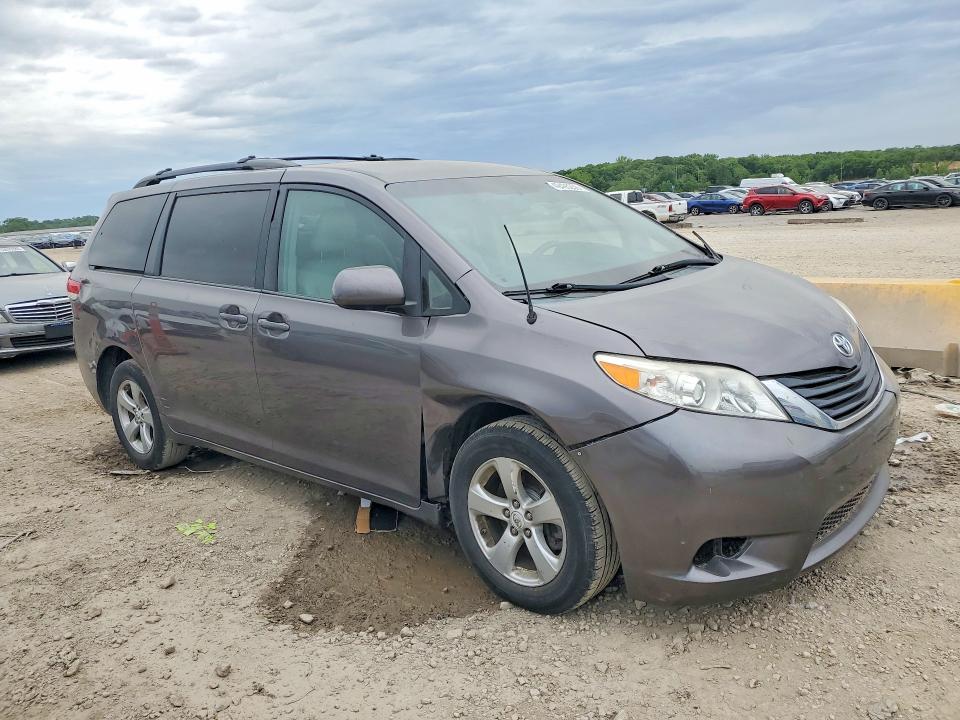 2011 Toyota Sienna VIN 5TDKK3DC1BS003045 COPART salvage auction — FRONT END, MO - SALVAGE CERTIFICATE OF TITLE, sold $1,550 on 2026-07-02 (photo 4)
