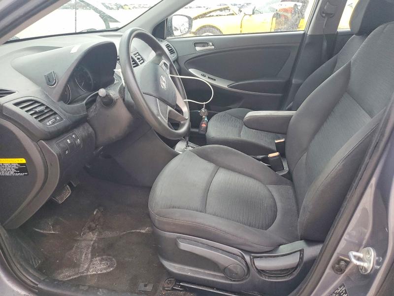 2017 Hyundai Accent VIN KMHCT5AEXHU335181 COPART salvage auction — FRONT END, TX - SALVAGE VEHICLE TITLE (P), sold $850 on 2026-07-02 (photo 7)