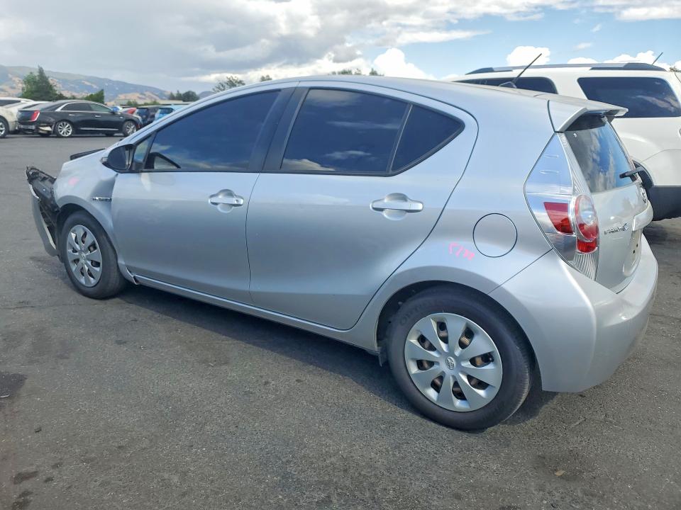 2013 Toyota Prius c VIN JTDKDTB38D1051980 COPART salvage auction — FRONT END, Ca - Salvage Certificate, sold $300 on 2026-07-28 (photo 2)
