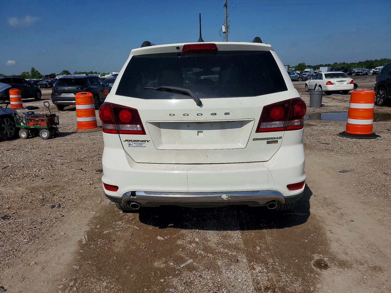 2019 Dodge Journey VIN 3C4PDCGG2KT686684 COPART salvage auction — Front End, TX - SALVAGE VEHICLE TITLE, sold $725 on 2026-07-02 (photo 6)