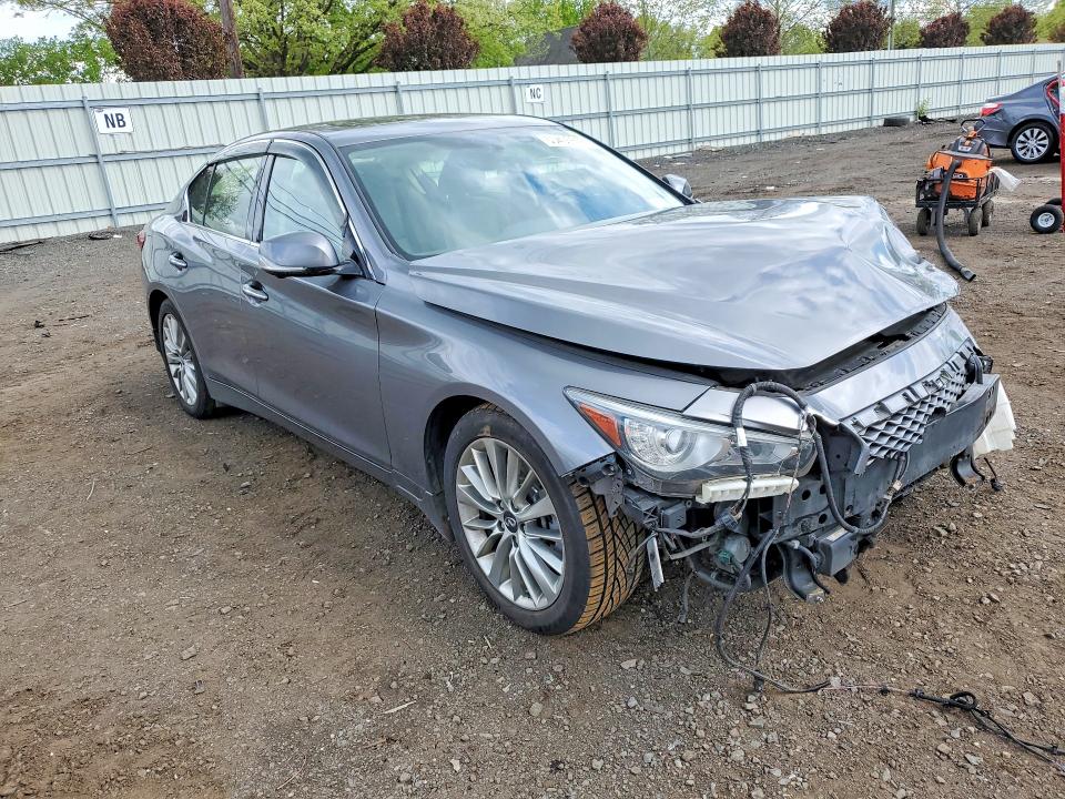 2021 Infiniti Q50 VIN JN1EV7BR2MM750092 COPART salvage auction — FRONT END, Ny - Cert Of Title-Salvage, sold $2,650 on 2026-07-07 (photo 4)