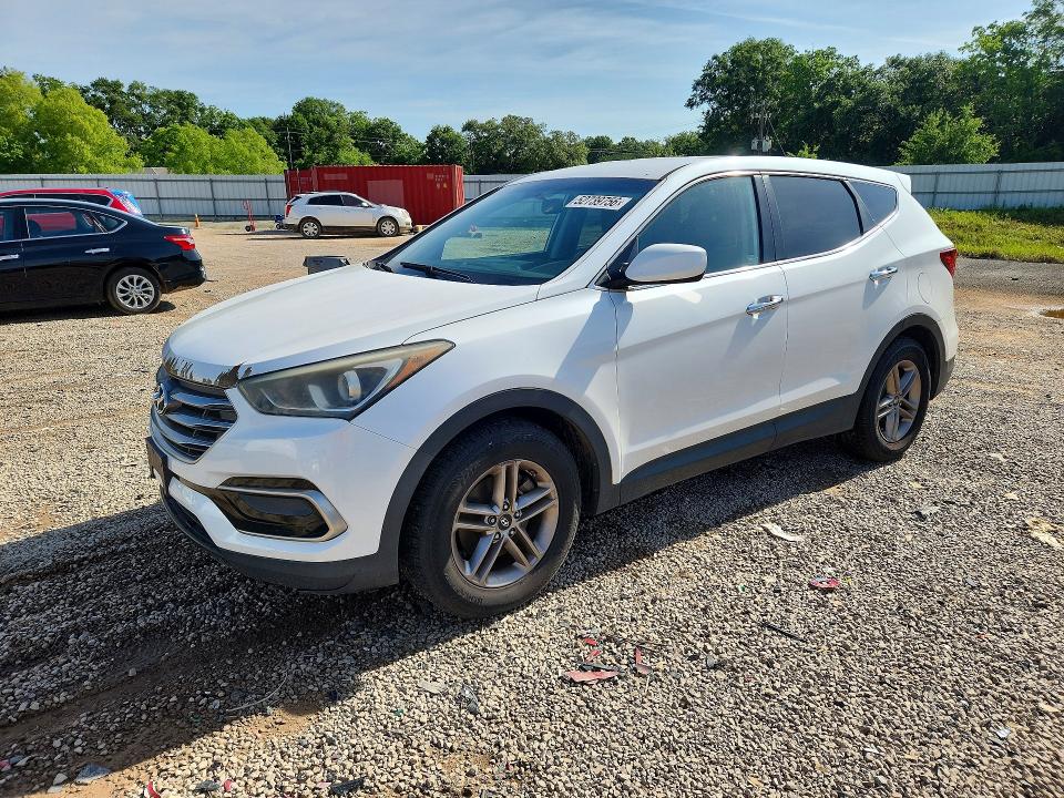 2017 Hyundai Santa fe VIN 5XYZTDLB4HG441039 COPART salvage auction — FRONT END, Al - Certificate Of Title, sold $1,900 on 2026-07-02 (photo 1)