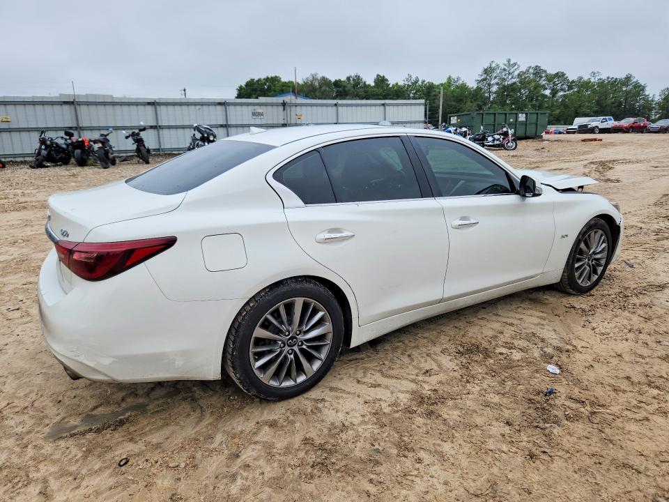 2020 Infiniti Q50 VIN JN1EV7AP0LM205605 COPART salvage auction — FRONT END, Fl - Certificate Of Destruction, sold $2,600 on 2026-07-06 (photo 3)