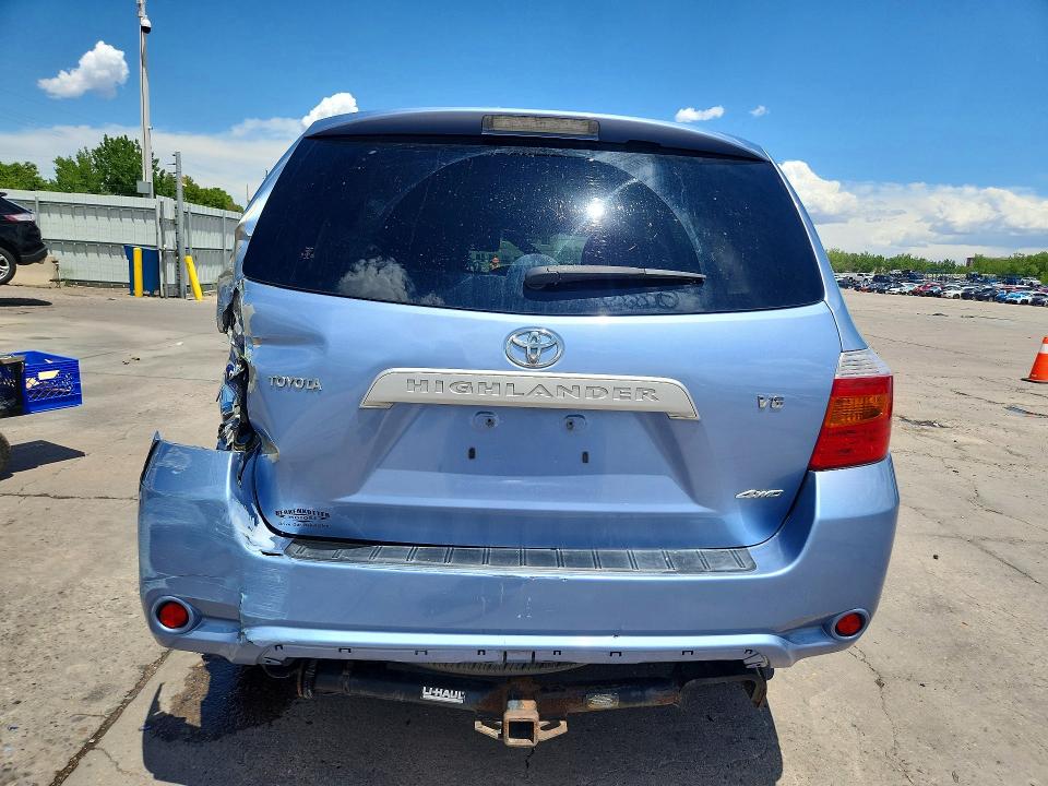 2008 Toyota Highlander VIN JTEES41A382030832 COPART salvage auction — FRONT END, CO - PUBLIC - SALVAGE TITLE, sold $1,350 on 2026-07-27 (photo 6)