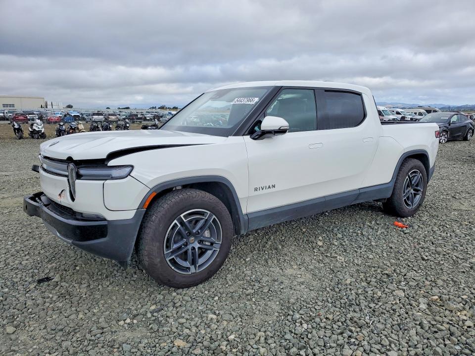 2025 Rivian VIN 7FCTGBAA5SN035063 COPART salvage auction — FRONT END, Ca - Salvage Certificate, sold $20,100 on 2026-07-20 (photo 1)