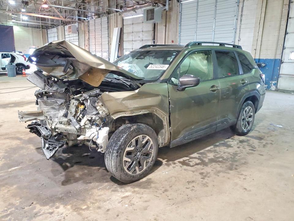 2025 Subaru Forester VIN JF2SLDDC1SH407939 COPART salvage auction — FRONT END, MI - SCRAP CERTIFICATE OF TITLE, sold $3,050 on 2026-07-28 (photo 1)