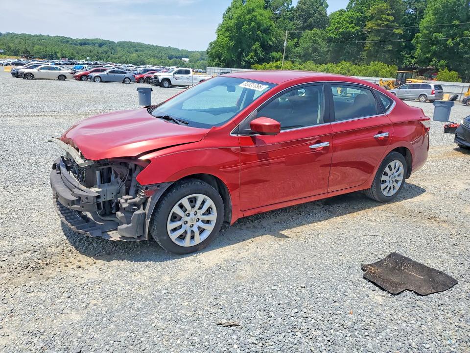 2014 Nissan Sentra VIN 3N1AB7AP2EL646754 COPART salvage auction — FRONT END, NC - SALVAGE CERTIFICATE OF TITLE, sold $750 on 2026-07-02 (photo 1)