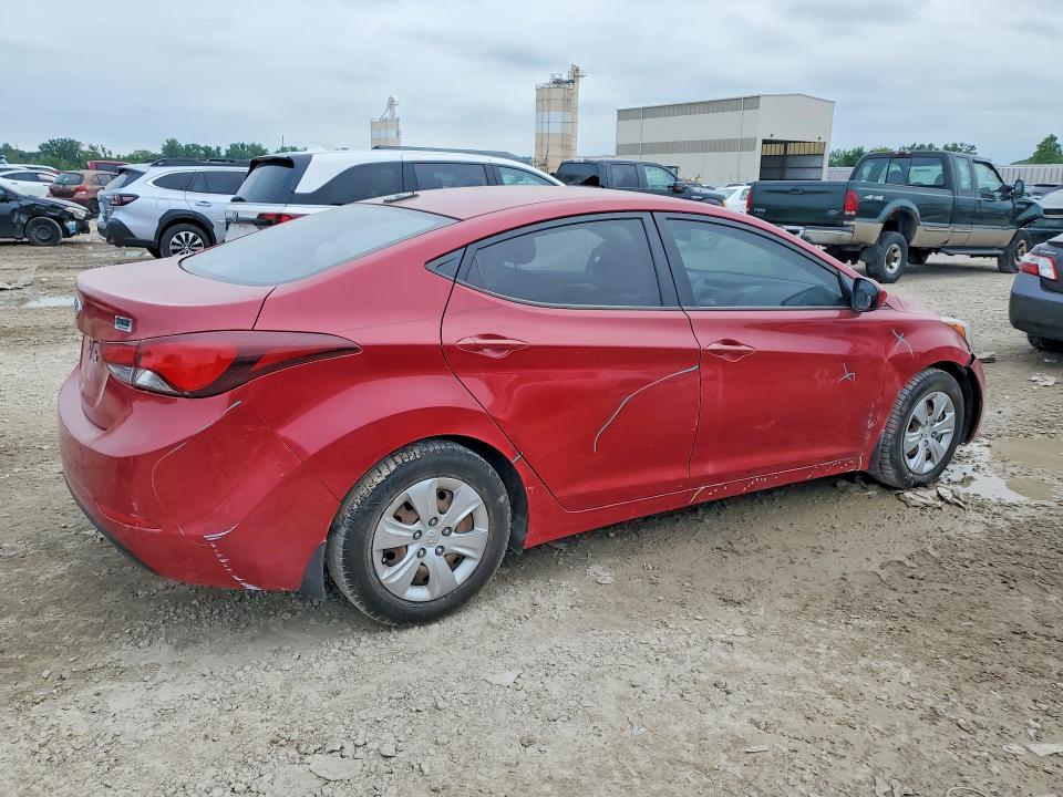 2016 Hyundai Elantra VIN KMHDH4AE0GU546274 COPART salvage auction — SIDE, Ks - Cert Of Title-Salvage, sold $1,550 on 2026-07-09 (photo 3)