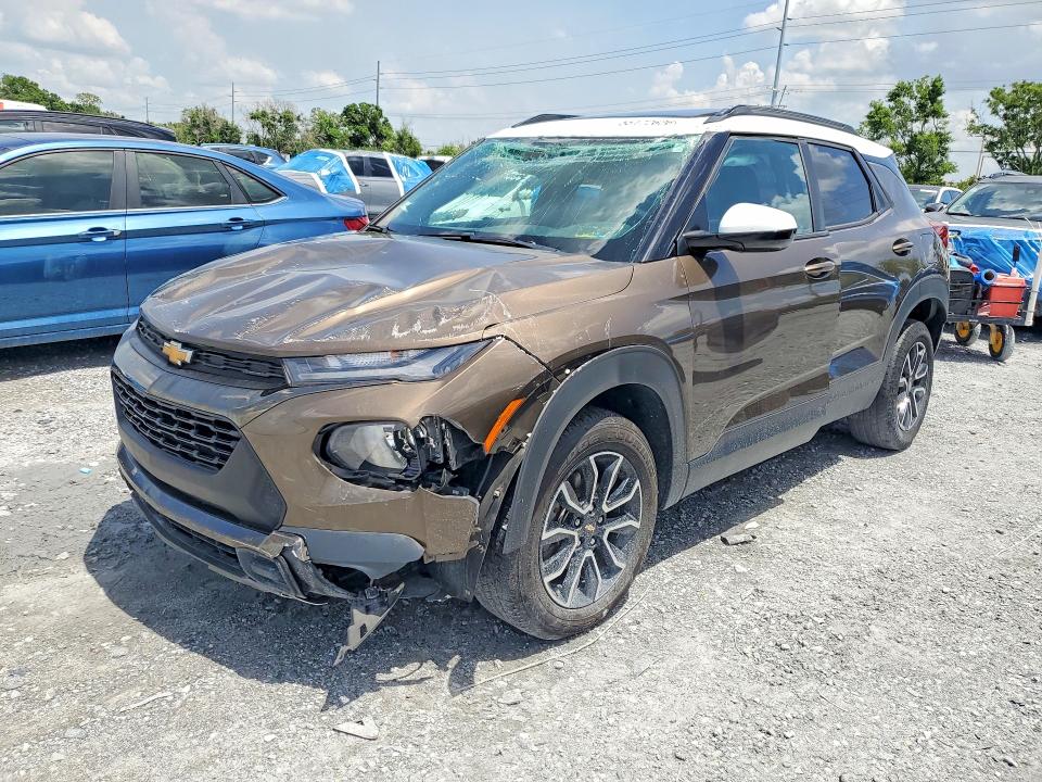 2021 Chevrolet Trailblazer VIN KL79MSSL8MB124748 COPART salvage auction — ROLLOVER, Pa - Certificate Of Salvage, sold $2,000 on 2026-07-07 (photo 1)