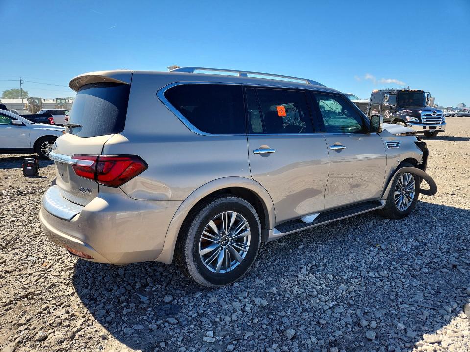2021 Infiniti Qx80 VIN JN8AZ2AD8M9861536 COPART salvage auction — FRONT END, Az - Certificate Of Title, sold $8,100 on 2026-07-29 (photo 3)
